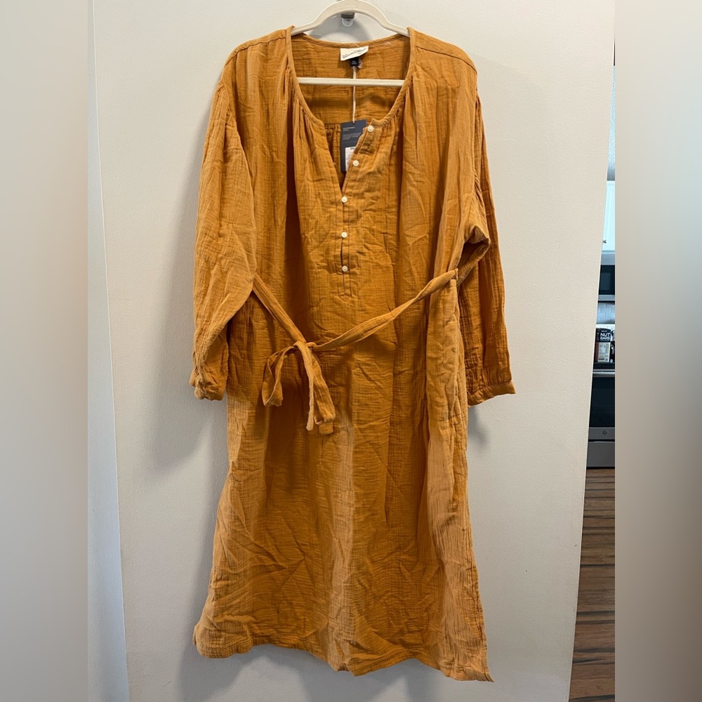 NWT Target Universal Thread Goods Co. Dress Yellow Sz XXL